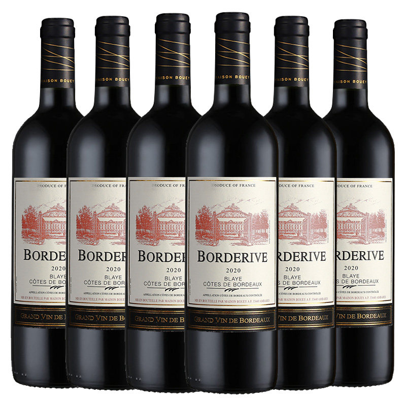 波源布莱坡地AOC级法国原瓶进口干红葡萄酒红酒750ml*6瓶整箱正品