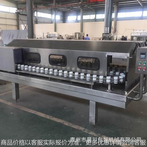 销售半自动洗瓶机六轮冲控机广口瓶冲瓶机回转式 玻璃瓶洗瓶机