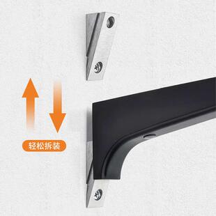 活动三角支撑架角铁支架托架直角固定器铝合金L型悬空承重置物架