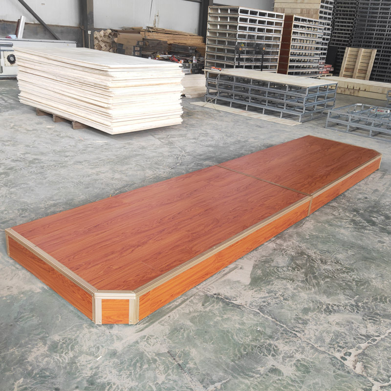 教学地台厂家直供实木钢木教室会议室讲台舞台可移动拼接现货秒发