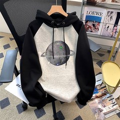 连帽卫衣女春秋季小个子r春装女2024新款爆款女装卫衣外套男春秋