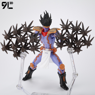 9L3D打印JOJO动漫手办超可动白金之星模型收藏潮玩幸运13 Dummy13