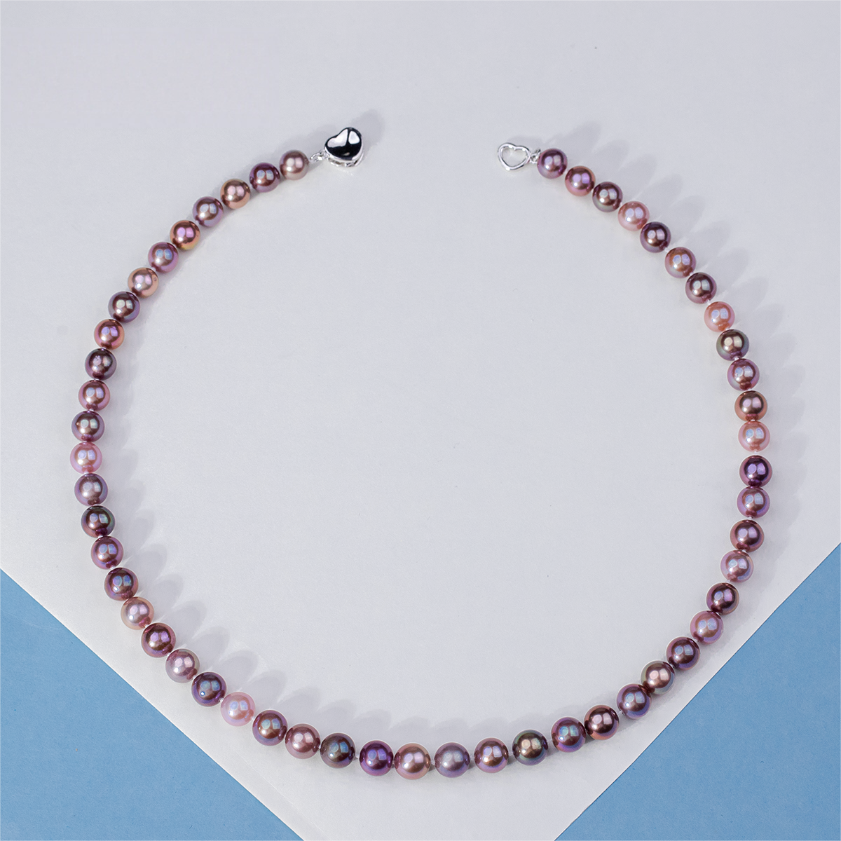 Folli Follie【宝藏珠宝】淡水珍珠紫珠S925银项链7.3-8.3mm时尚