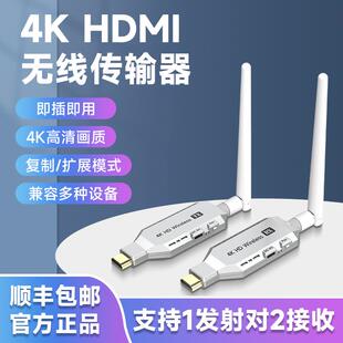 无线传输器同屏投屏器图传4K笔记本台式电脑监控录像机电视投影仪