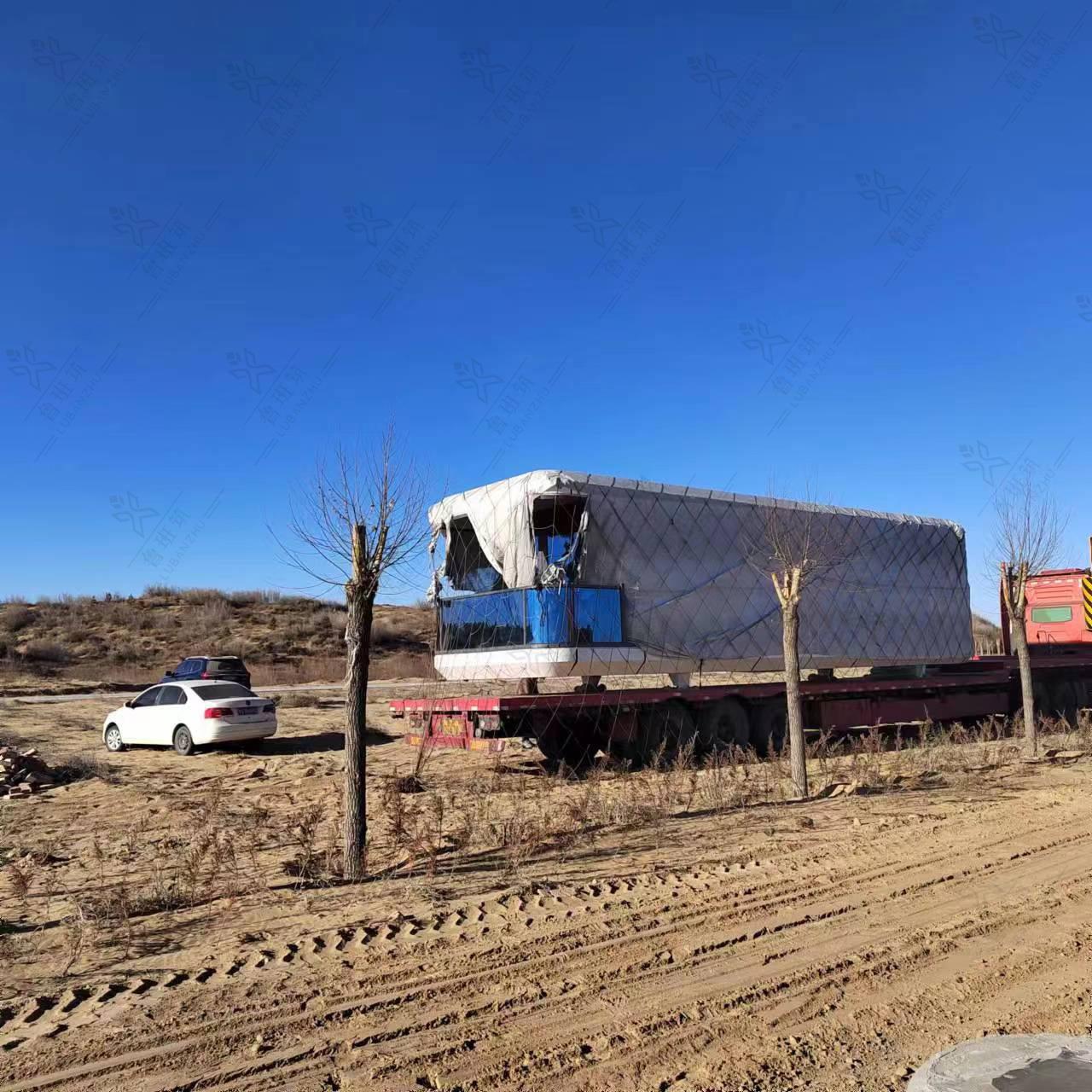 创意弧形民宿高端景区模块化集装箱房屋野营体验景观星空小屋