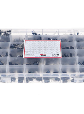 1000件36种规格(0.1uF - 100D0uF)直插电容器混装电解电容组合套
