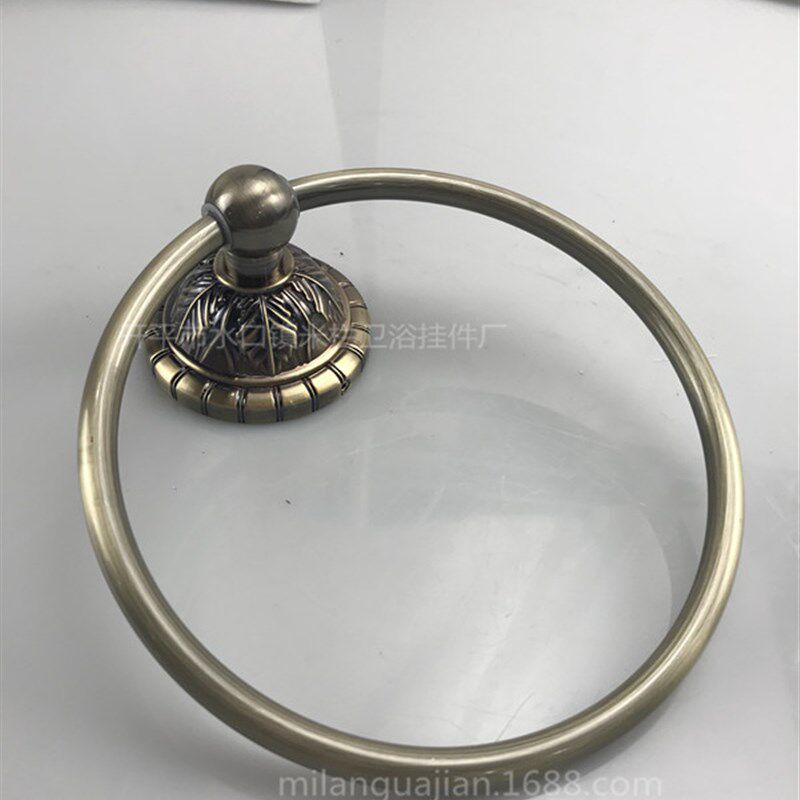 欧式雕花青古铜毛巾环 浴室毛巾圈 卫浴毛巾杆 毛巾架 五金挂件