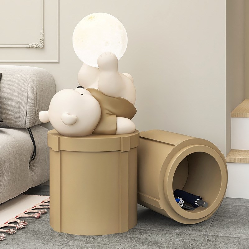 元气熊客厅大型落地摆件家居饰品电视柜沙L发储物搬家礼物乔迁新