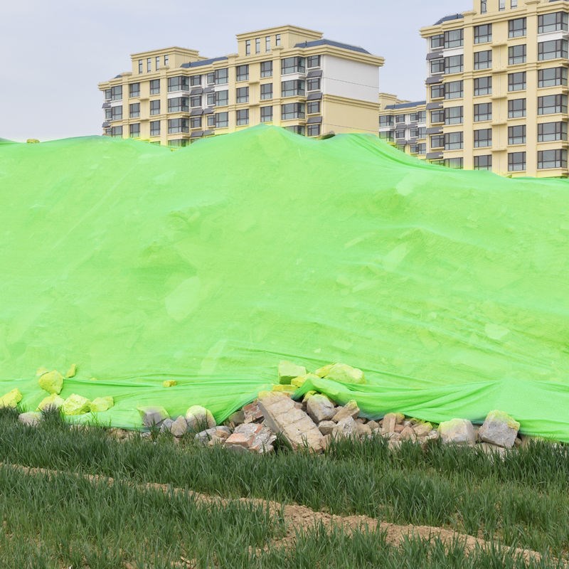 盖土网防尘网建筑工地绿网检查绿化网盖煤盖沙聚酯网布4针6针