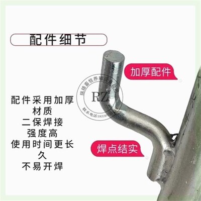 加厚猪圈门猪栏门砖砌水泥墙保育栏门自动扣锁牛羊圈舍猪圈门配件