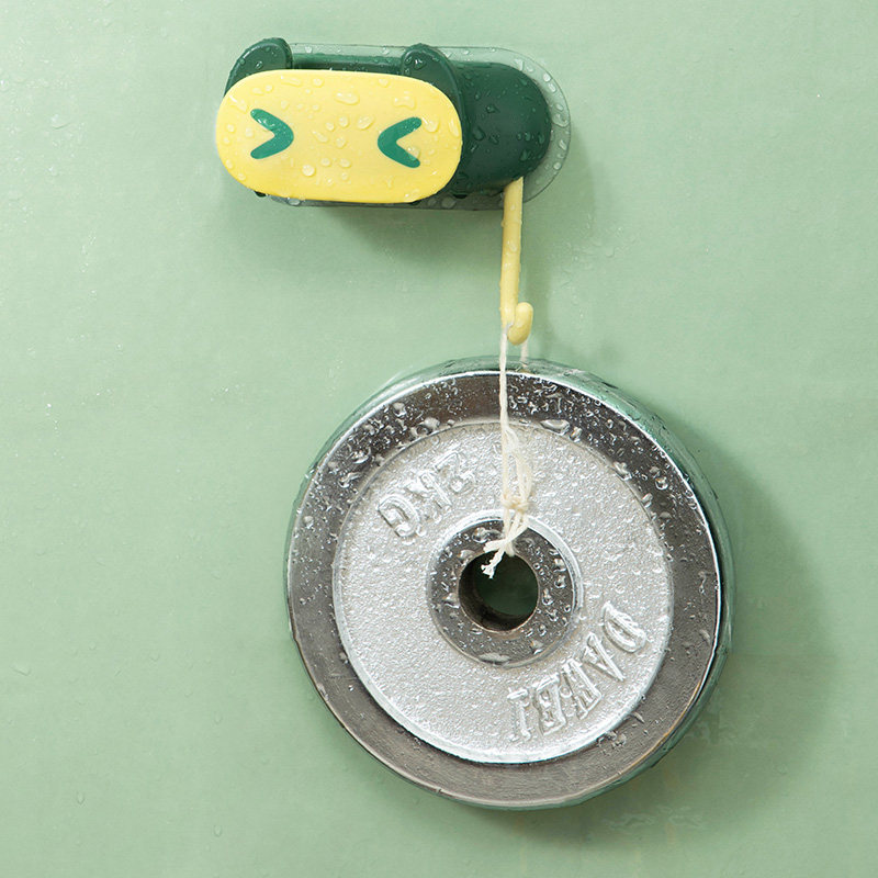 拖把挂钩免打孔拖把架强力粘胶扫把架固定卡扣卫生间壁挂式拖布夹