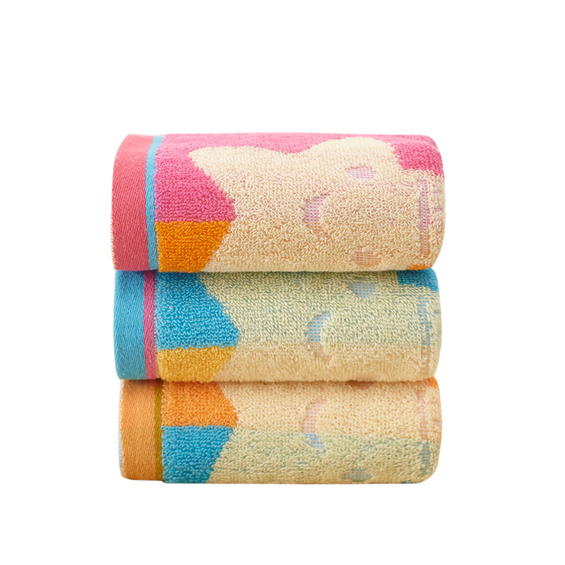 纯棉儿童毛巾柔软吸水洗脸家用婴儿成人长方形小面巾全棉3条套装,居家布艺,毛巾/面巾,淘宝优惠券,粉丝福利购,淘宝优惠卷