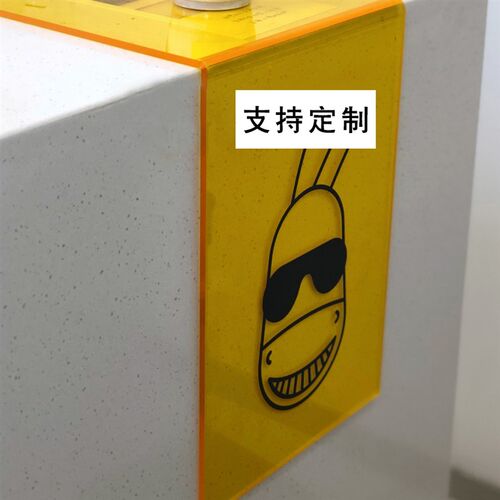 亚克力热弯吧台菜单广告牌咖啡店L型桌面展示陈列空间装饰氛围牌
