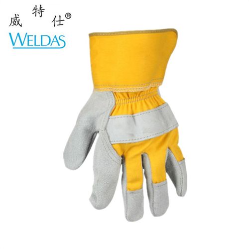 威特仕10-2209电焊掌皮背布烧焊焊工手套可高温作业焊接耐高温锻