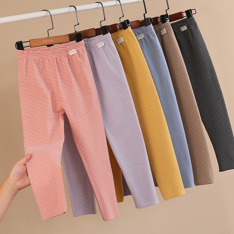儿童条纹德绒无骨秋裤男女童磨毛弹力保暖裤宝宝中大童发热打底裤,童装/婴儿装/亲子装,保暖裤,淘宝优惠券,粉丝福利购,淘宝优惠卷
