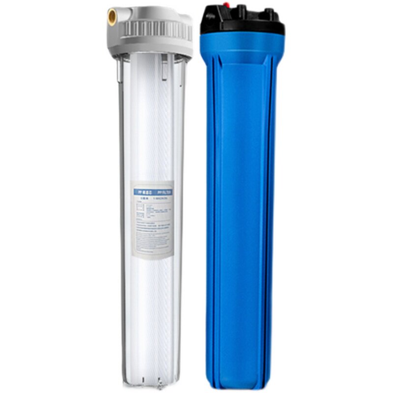 20寸滤瓶4分6分1寸口滤筒商用直饮滤水机水管外壳透明前置过滤器