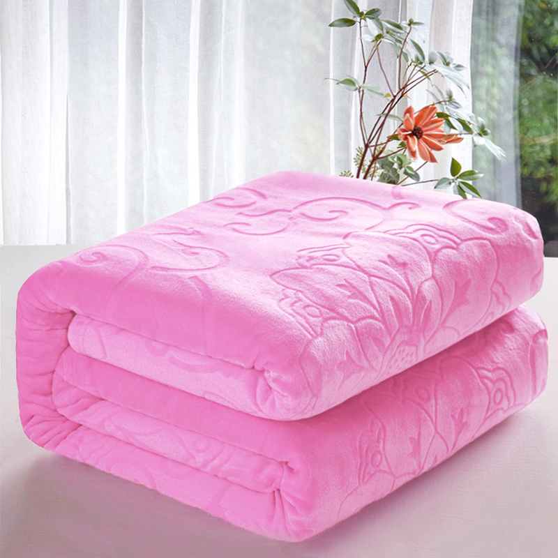 加厚法兰绒毛毯子沙发办公室午睡空调小盖毯冬季保暖珊瑚绒床单铺