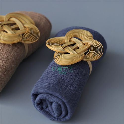 小宽竹工茶道茶巾收纳花箍结茶艺装饰收纳艺术创意非遗纯手工编织