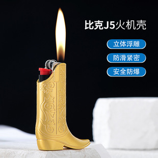 稀奇古怪靴子鞋子造型金属套壳创意时尚砂轮明火打火机耐用高颜值