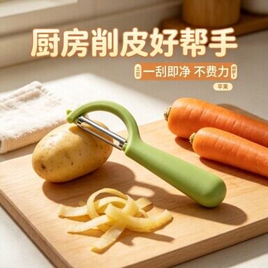 【蔬菜水果削皮刀】便捷易用去皮