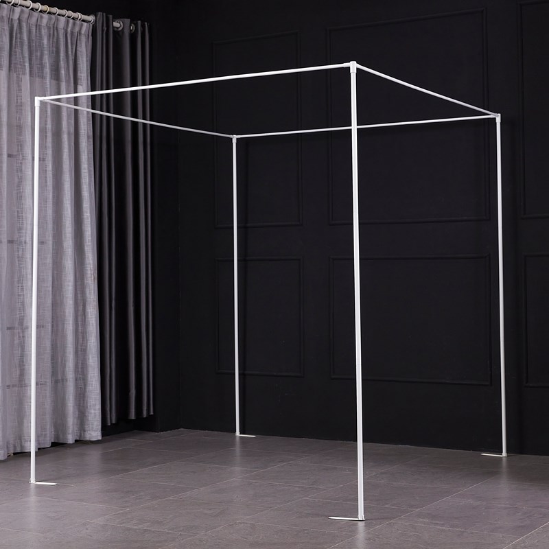 支持定制单独的金属三通压脚蚊帐支架家用杆子加粗厚铝合金管买卖