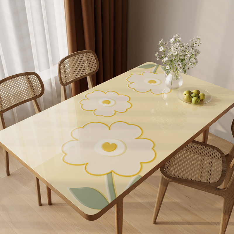 桌布免洗防油防烫桌垫pvc防水家用长方形北欧网红餐桌垫茶几垫