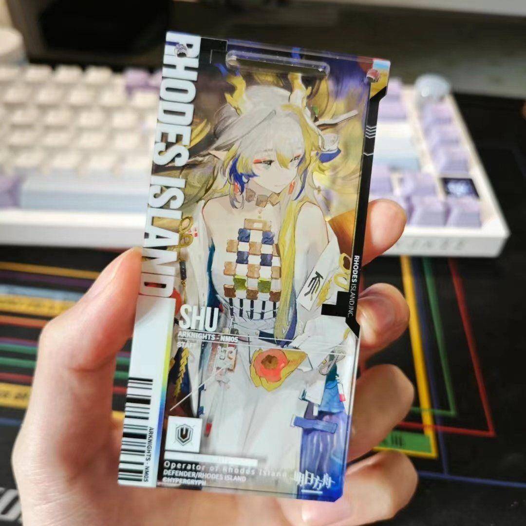 明日方舟周边自制通行证logos送葬人黎钥匙扣背包挂件送闺蜜