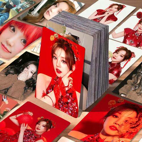 gidle宋雨琦单人写真55张高颜值专辑照小卡盒装高清卡片LOMO卡3寸