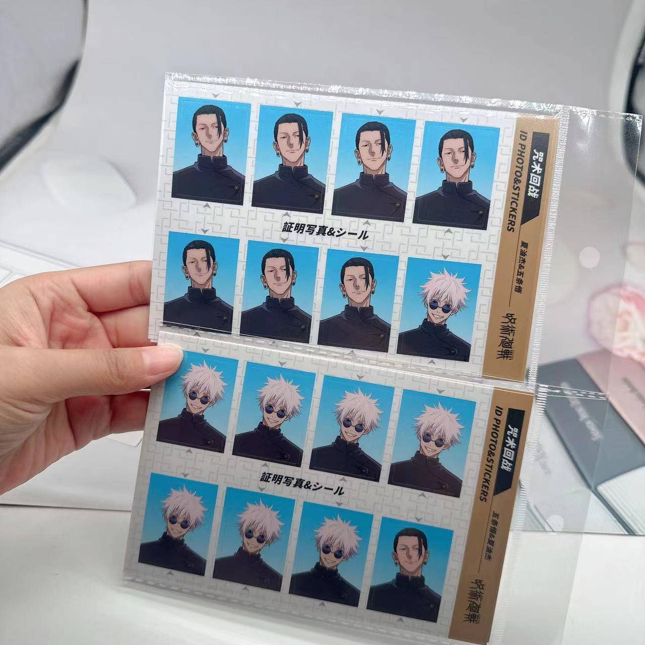 咒术回战周边一寸证件照高清写真自粘贴纸五条悟谷子周边贴纸