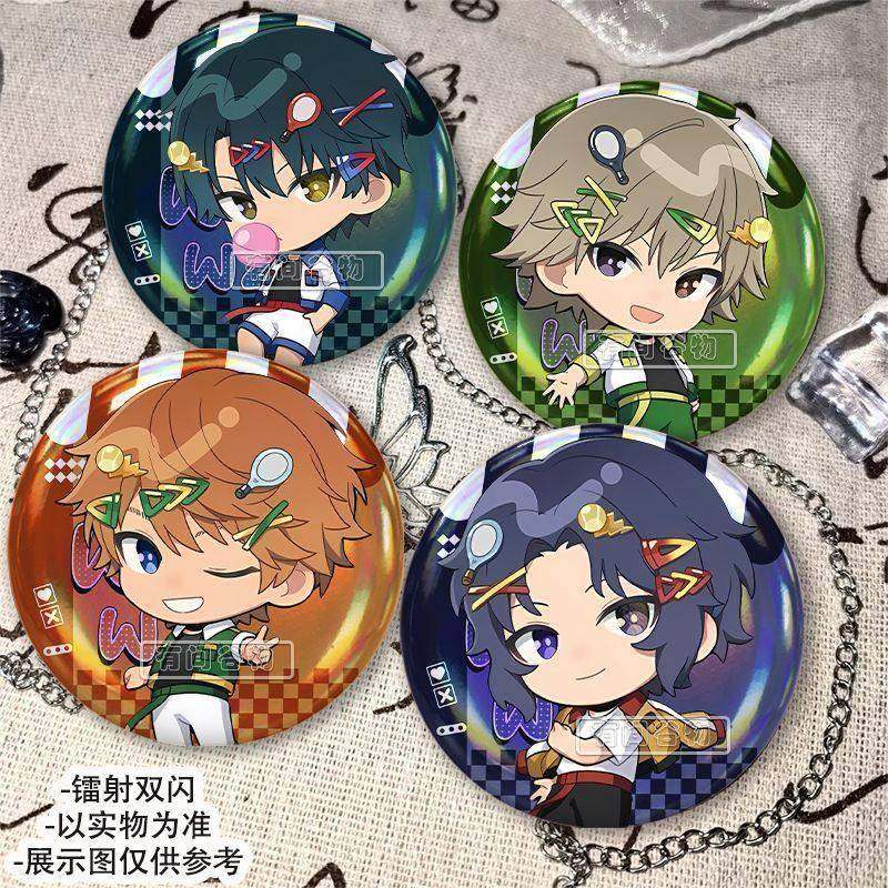 新网球王子联动周边镭射双闪吧唧收藏品谷子装饰摆件无料痛包胸针