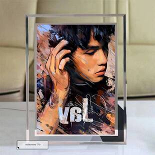 周杰伦周边567寸水晶相框摆台创意DIY送女朋友生日礼物实用