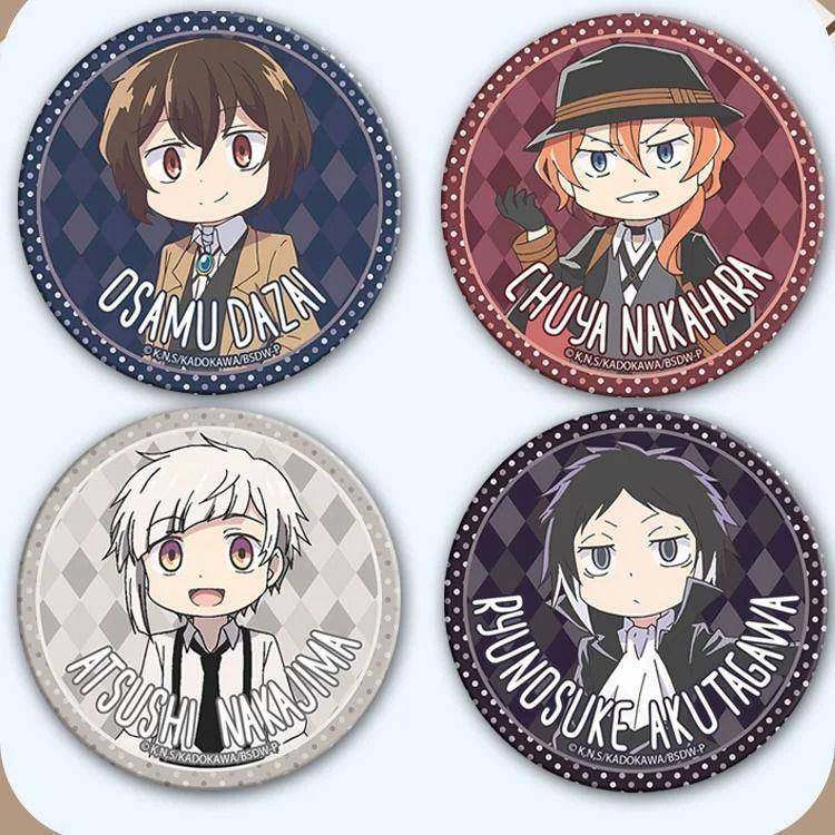动漫徽章周边文豪野犬吧唧二次元挂件徽章胸章太宰治中岛敦中原