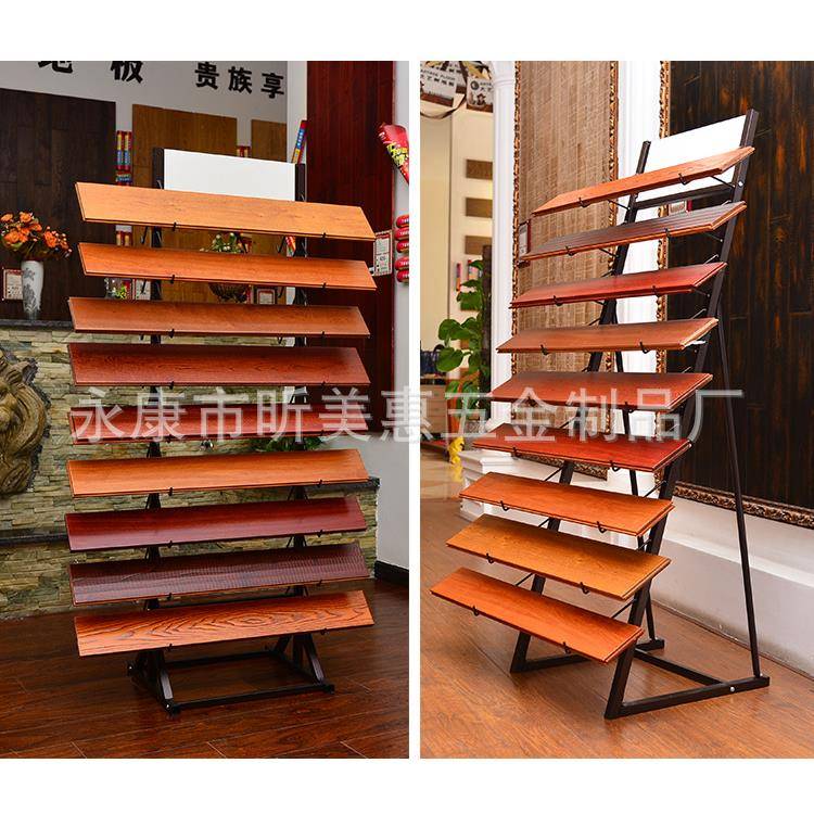 商场木地板展示架石材陶瓷瓷砖样品展示架线条地脚线展架单面双面