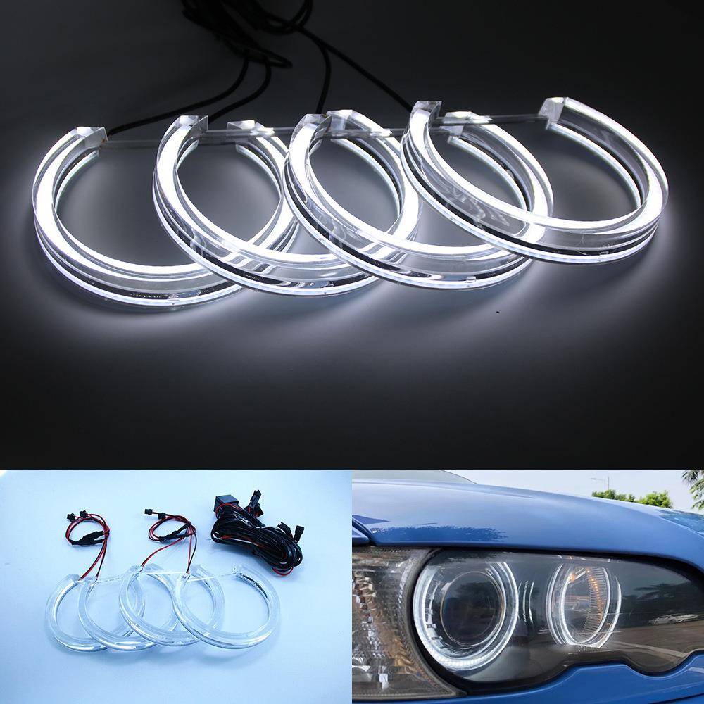 LED天使眼E36E38E39E46M3水晶天使眼光圈光导日行灯131MM