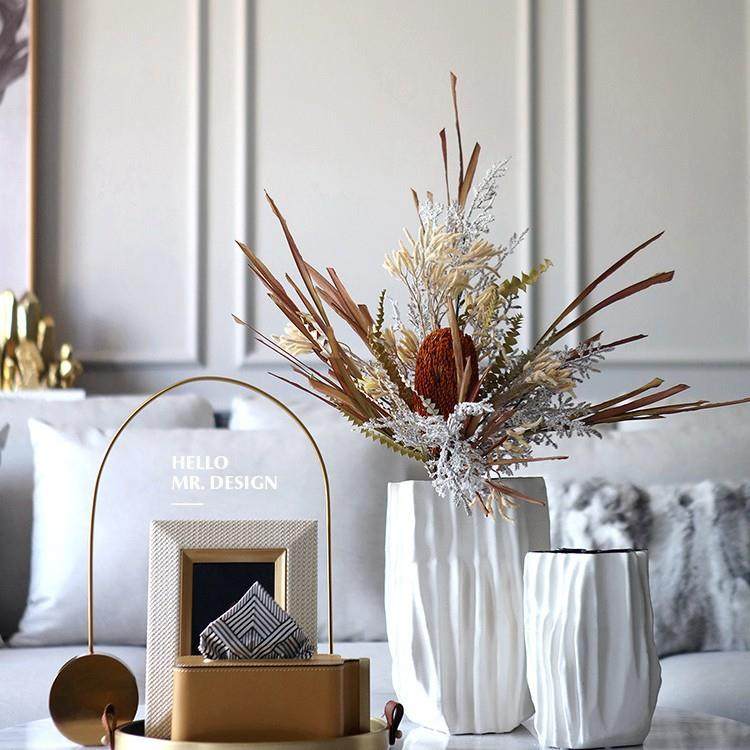 现代简约折纸陶瓷花瓶样板间茶几相框纸巾盒组合套装售楼处摆件设,橡塑材料及制品,亚克力管/有机玻璃管,淘宝优惠券,粉丝福利购,淘宝优惠卷