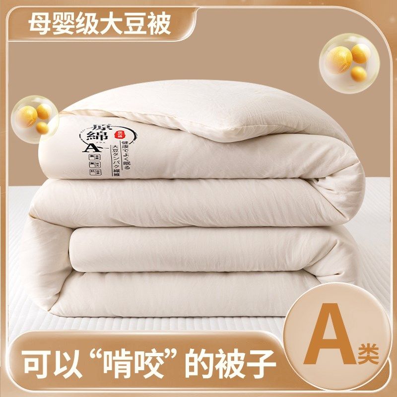 A类大豆被子冬被春秋被芯宿舍单人学生四季通用棉被家Z用租房加厚,床上用品,棉花被,淘宝优惠券,粉丝福利购,淘宝优惠卷