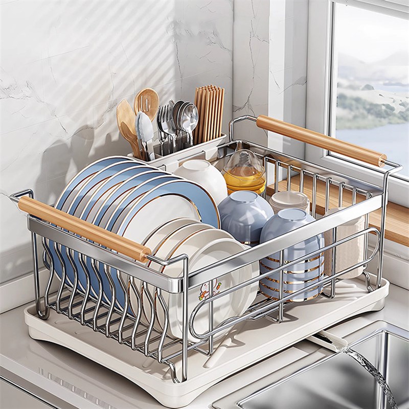 厨房碗碟架沥水架台面碗架304不锈钢碗盘置物架放碗筷碗碟收纳架