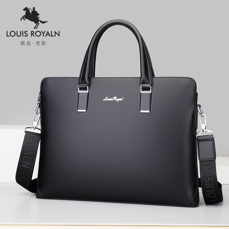 男包手提包男横款单肩包斜挎商务包公文包男士包大容量出差定型包