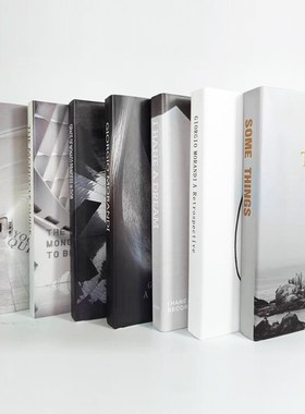 现代简约时尚样板房艺术书拍摄道具书柜装饰品摆件书