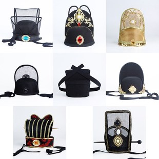 影视古装头冠男发冠头饰明朝皇帝帽子汉朝珠帘帽大臣发冠头饰配饰