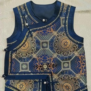 蒙古马甲背心民族风坎肩马夹男女孩儿童短款日常生活传统服饰四季