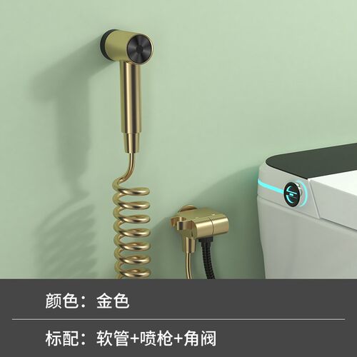 枪灰马桶伴c侣套装全铜卫生间阳台浴室厕所冲洗妇洗器家用PQ2302