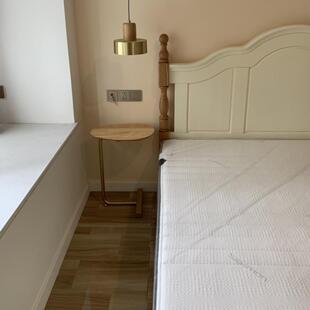 北欧简易卧室小桌子床边桌床头桌铁艺实木现代边柜北欧床头柜