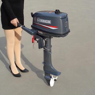 汽油挂浆机船挂机两冲程船外机推进器挂桨出售