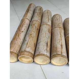 A6L天然荫干老楠竹毛竹道具竹筒造景复古原竹编竹雕竹杯干黄竹子