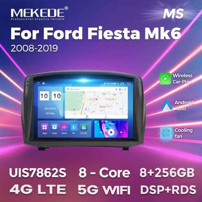 适用福特FordFiestaMK62008-2017款安卓大屏中控导航Carplay