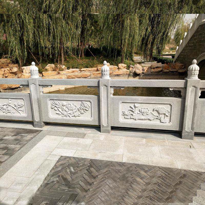 供应青石石栏杆河道建筑石栏公园河流扶手简易石栏杆直售