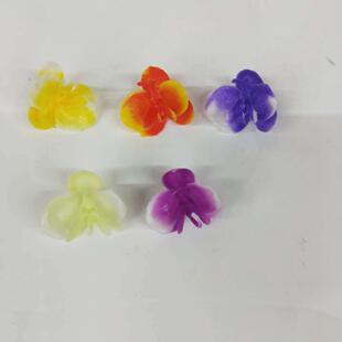 仿真花假花3cm小蝴蝶兰花头盆栽装饰花朵水草配件