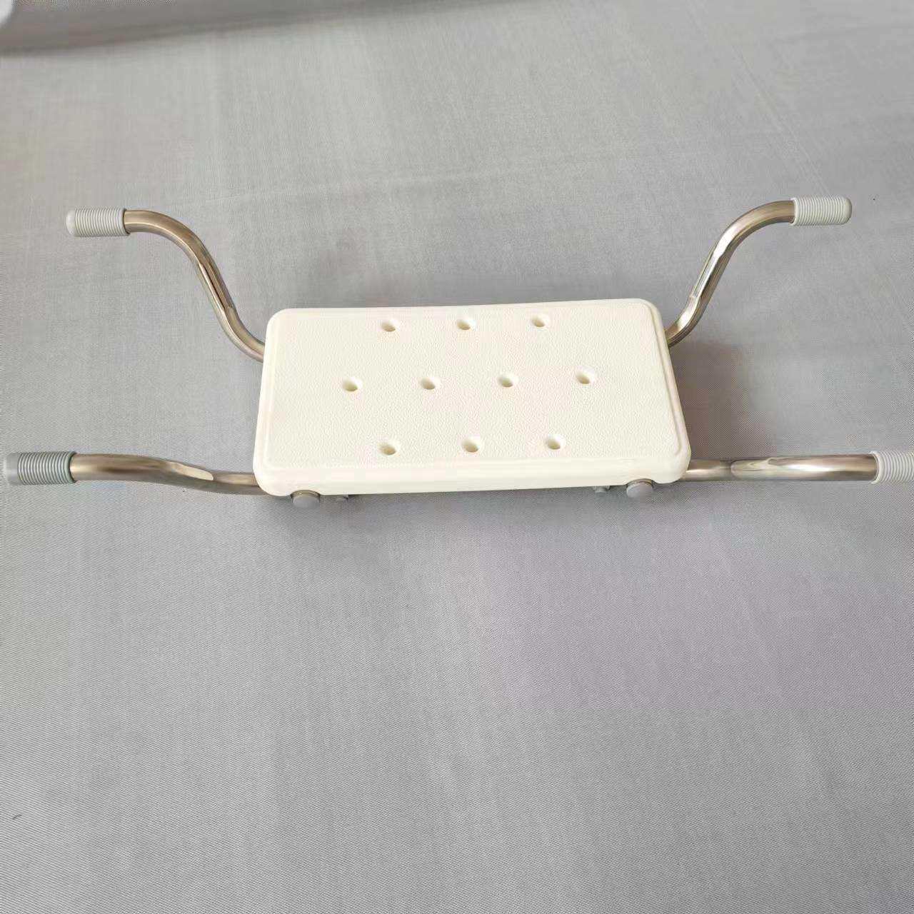 老人防滑不锈钢浴缸凳洗澡凳浴盆内座椅浴室座板靠背凳子加厚家用