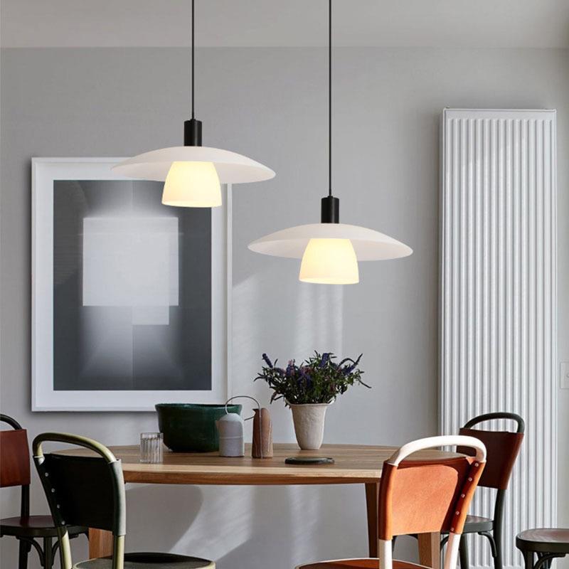 诧寂风小吊灯设计师日式单头吊灯丹麦现代简约玻璃ph5餐厅灯吊灯